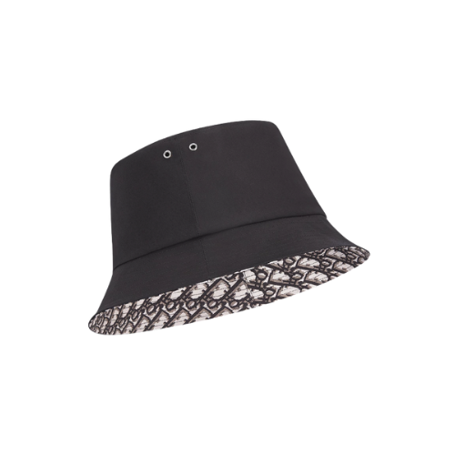 Dior Cotton Blend Reversible Teddy-D Small Brim Bucket Hat