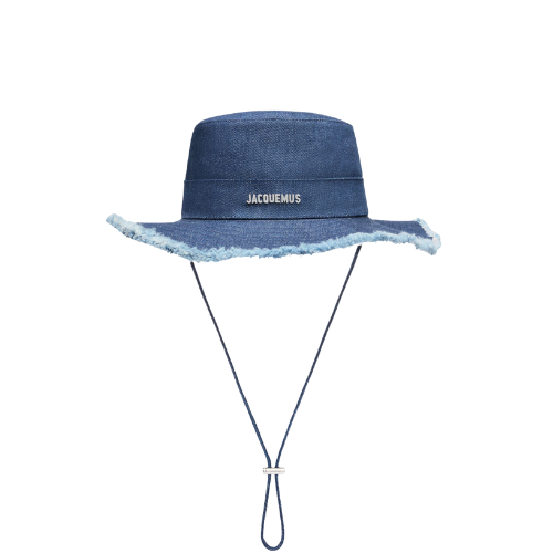 Jacquemus The Artichaut bucket hat Navy / Navy Stripes