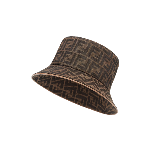 Brown FF Jacquard Hat