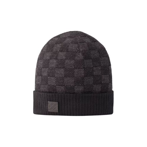 Black LV Néo Petit Damier Beanie