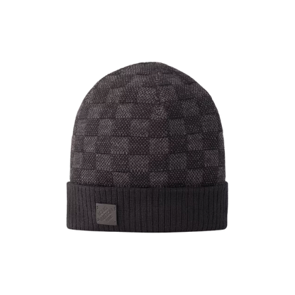 Black LV Néo Petit Damier Beanie