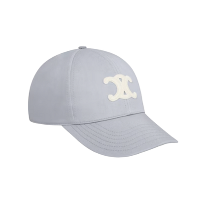 Celine grey Triomphe Baseball Cap In Cotton