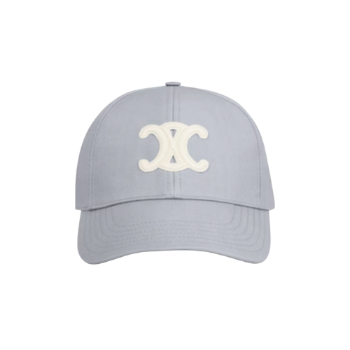 Celine grey Triomphe Baseball Cap In Cotton