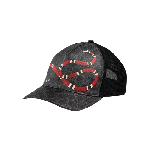Black Gucci Snake Print hat