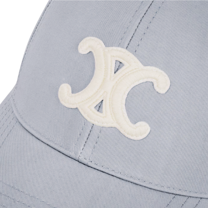 Celine grey Triomphe Baseball Cap In Cotton