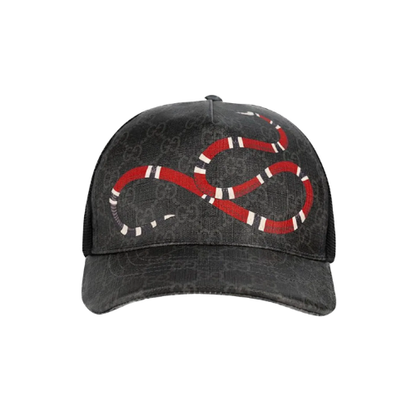 Black Gucci Snake Print hat