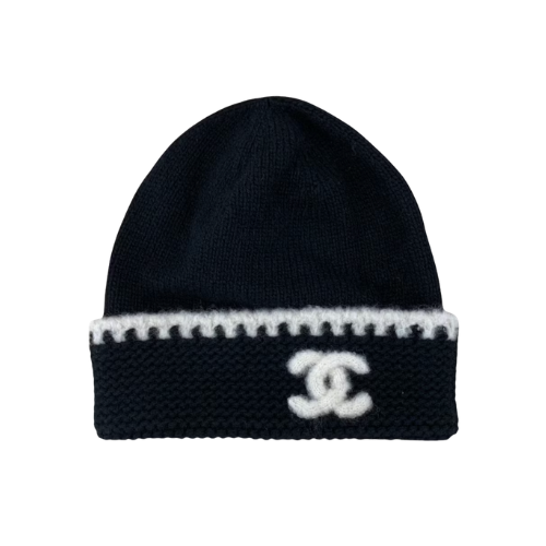 Chanel CC Logo Laciness Beanie