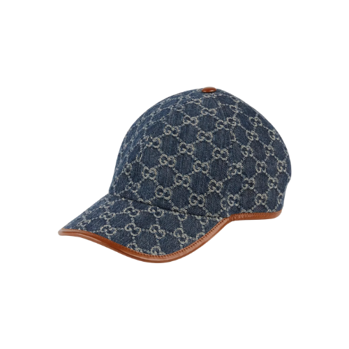 Gucci GG Baseball Cap Blue/Ivory/Brown