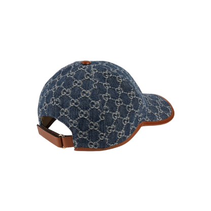 Gucci GG Baseball Cap Blue/Ivory/Brown