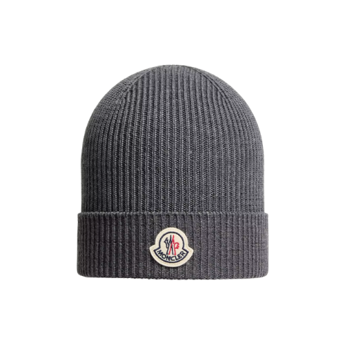 Grey Moncler Wool and Cashmere Beanie