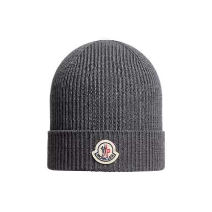 Grey Moncler Wool and Cashmere Beanie