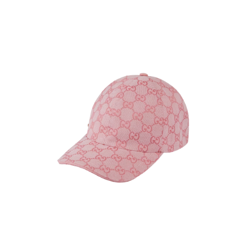 Pink GG canvas baseball hat