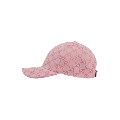 Pink GG canvas baseball hat