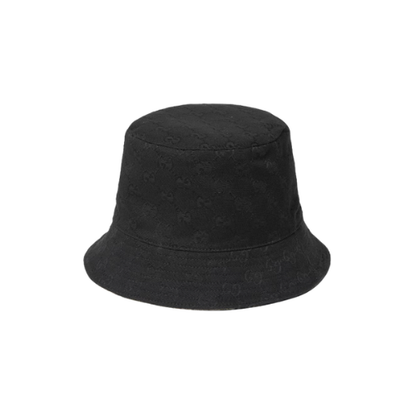 Black Reversible GG canvas bucket hat
