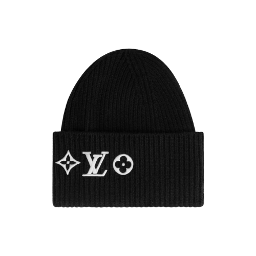 Louis Vuitton LV Black Headline Beanie