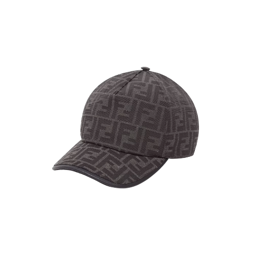 Grey FF Jacquard Fabric Baseball Cap